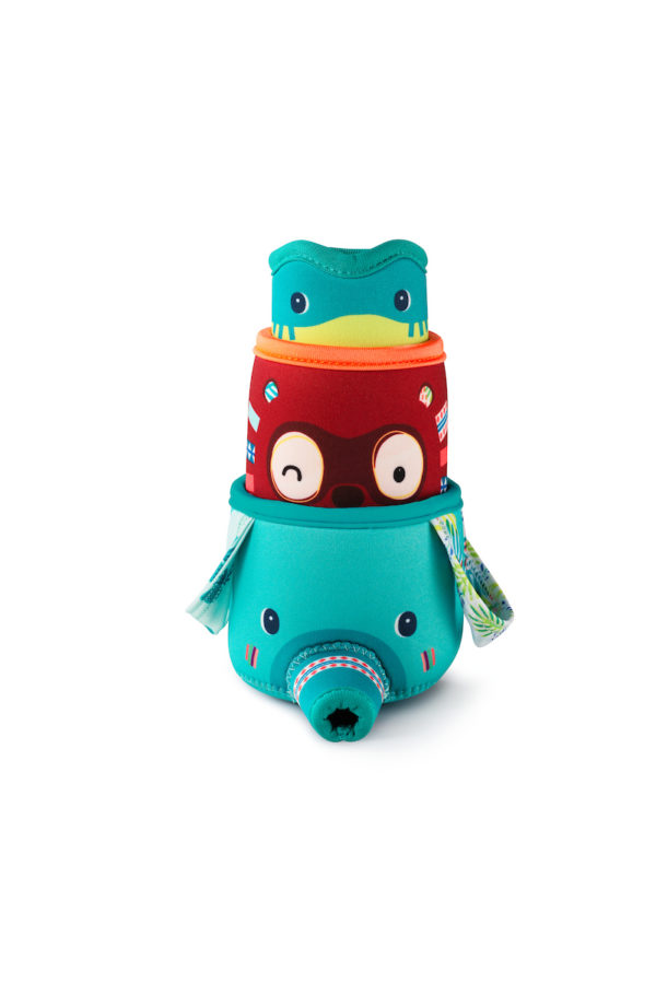 3 gobelets de bain Jungle