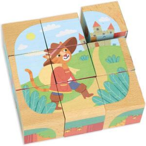 Cubes en bois les contes