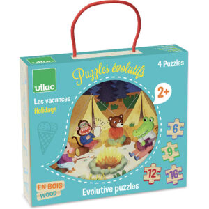 4 puzzles évolutifs les vacances