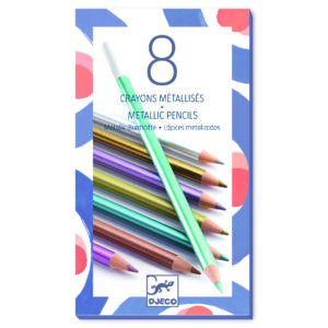 8 crayons métalliques