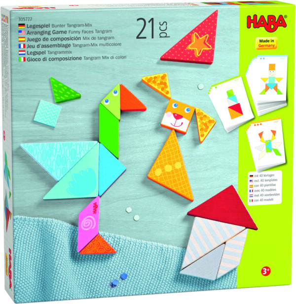 Jeu d’assemblage Tangram-Mix multicolore