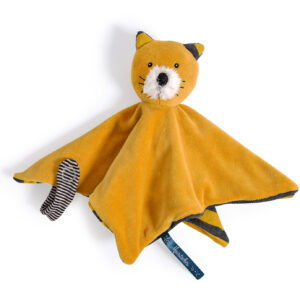Doudou chat moutarde Lulu Les Moustaches