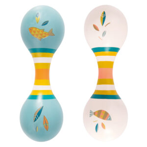 Assortiment 12 maracas doubles Le Voyage d'Olga