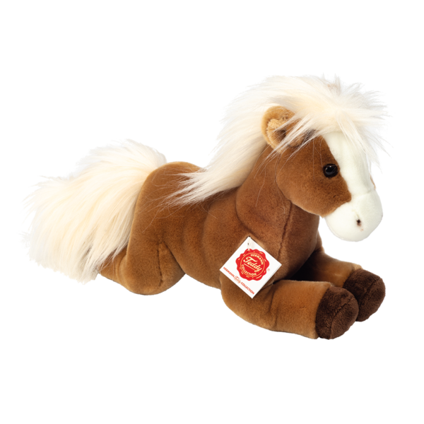 Pferd liegend hellbraun 30 cm