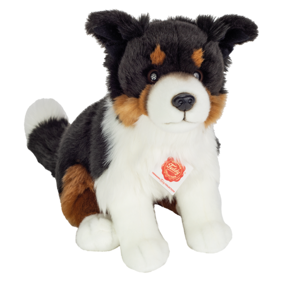 Tri-Color Border Collie sitzend 30 cm