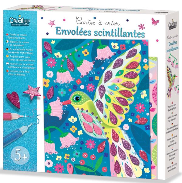 CARTES A CRÉER ENVOLEES SCINTILLANTES