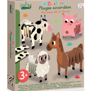CREA FACILE - PLIAGE ACCORDÉON - Animaux de la Ferme