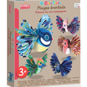 CREA FACILE - PLIAGES EVENTAILS -  Oiseaux de nos Campagnes