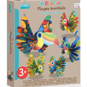 CREA FACILE - PLIAGES EVENTAILS -  Oiseaux Exotiques