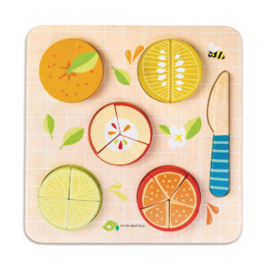 Tender Leaf Premier Âge: PUZZLE FRACTIONS D'AGRUMES 22,5x22,5x2,1cm, puzzle  en bois de 16 pièces, en bois, en boîte 22,5x22,5x2,1cm, 18m+