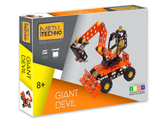 Metal Techno M: GIANT DEVIL pelleteuse 9x12x13cm, 194 pièces, boîte  29,5x19x5,5cm, 8+