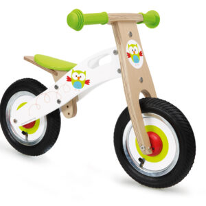 Scratch Mobilité: BALANCE: DRAISIENNE small - HIBOU 66x37x44cm, avec hauteur de l'assise réglable H29-40cm et limitation de l'angle de braquage H45cm, en boîte 44x29x17cm, 2+