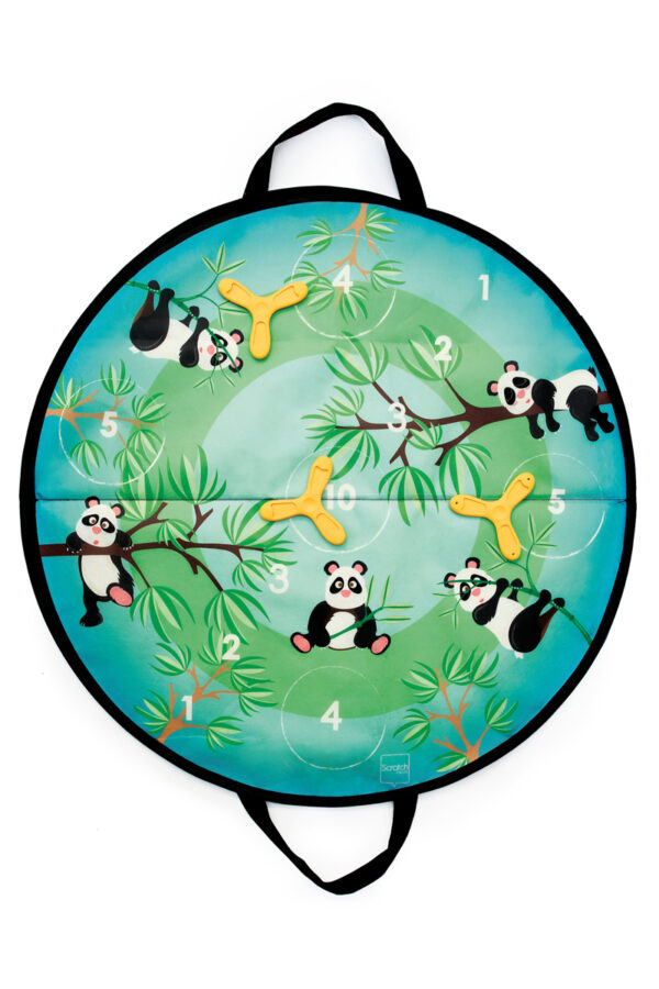 Scratch Active Play: DISKER GAME magnétique / Jungle diam.60cm, avec 3 diskers magnétiques, sur carte 61x31x2cm, 3+