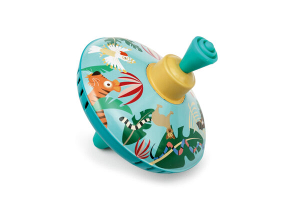 Scratch Classics: TOUPIE / JUNGLE diam.12.5x13cm, en métal, en présentoir, 10m+