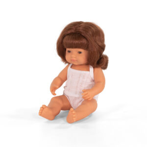 ML Poupées: POUPEE FILLE ROUSSE 38cm, parfumée vanille, imperméable, poupée   sexuée, en résine, en boîte cadeau. Made in Spain, 10m+