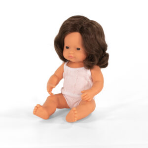 ML Poupées: POUPEE FILLE BRUNETTE 38cm, parfumée vanille, imperméable, poupée   sexuée, en résine, en boîte cadeau. Made in Spain, 10m+